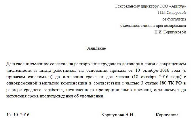 Могут ли уволить по сокращению. Как писать заявление по сокращению штата. Заявление работника об увольнении в связи с сокращением штата. Форма заявления о досрочном увольнении при сокращении штата. Как пишется заявление о сокращение работника.